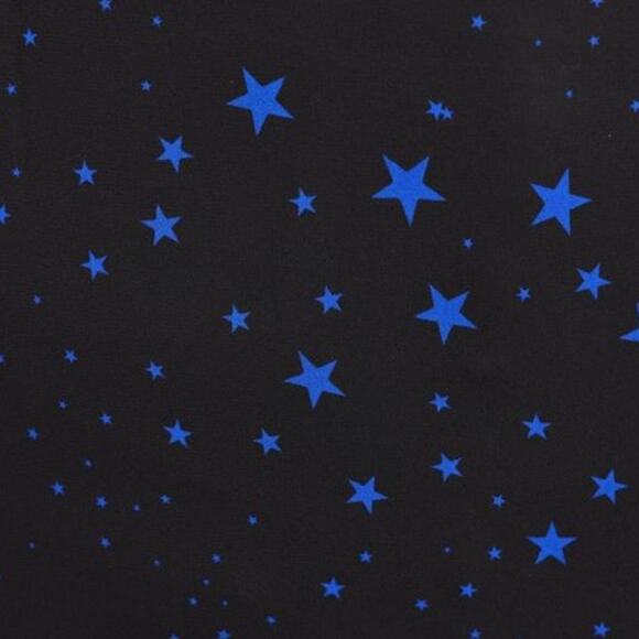 TORRID Black with Blue Stars Cold Shoulder Blouse Sz 3 - Picture 4 of 10